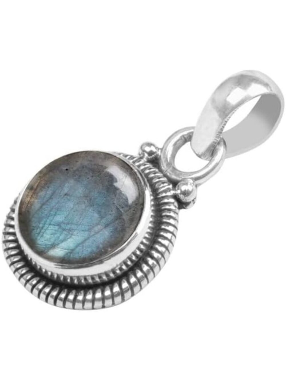 Natural Gemstone 925 Sterling Silver Pendant Necklace for Women & Girls